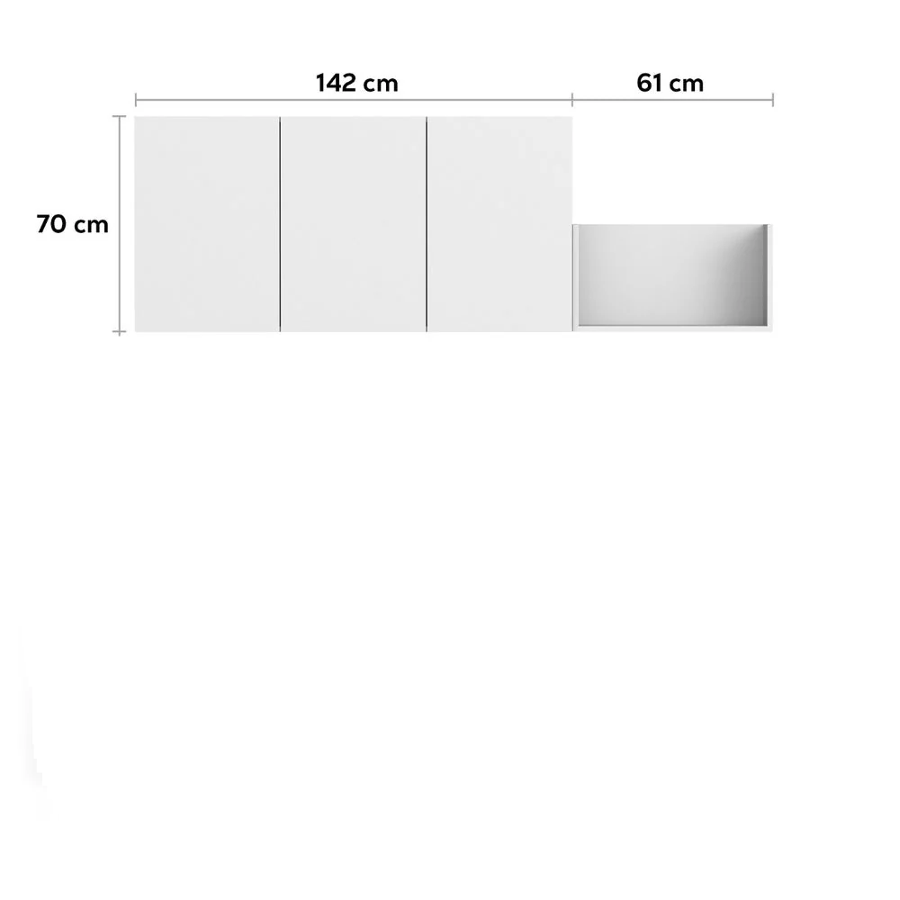 Multimo Cup Wandschrank mit Regal Multimo Cup Wandschrank mit Regal